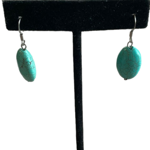Natural vintage turquoise earrings